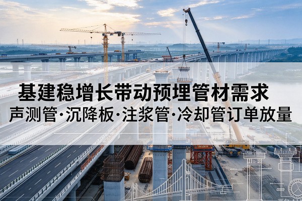 昌邑基建稳增长带动预埋监测管材需求，声测管、沉降板、注浆管订单持续放量